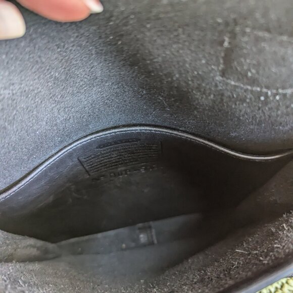 Coach Vintage Black DOP-5130 Station Leather Crossbody With Turnlock Closure - Picture 8 of 10